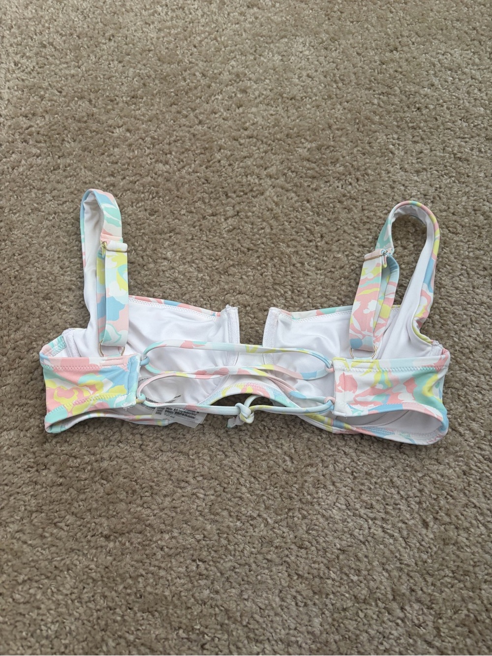 Victoria's Secret Pastel Floral Bikini Top - Picture 2 of 3